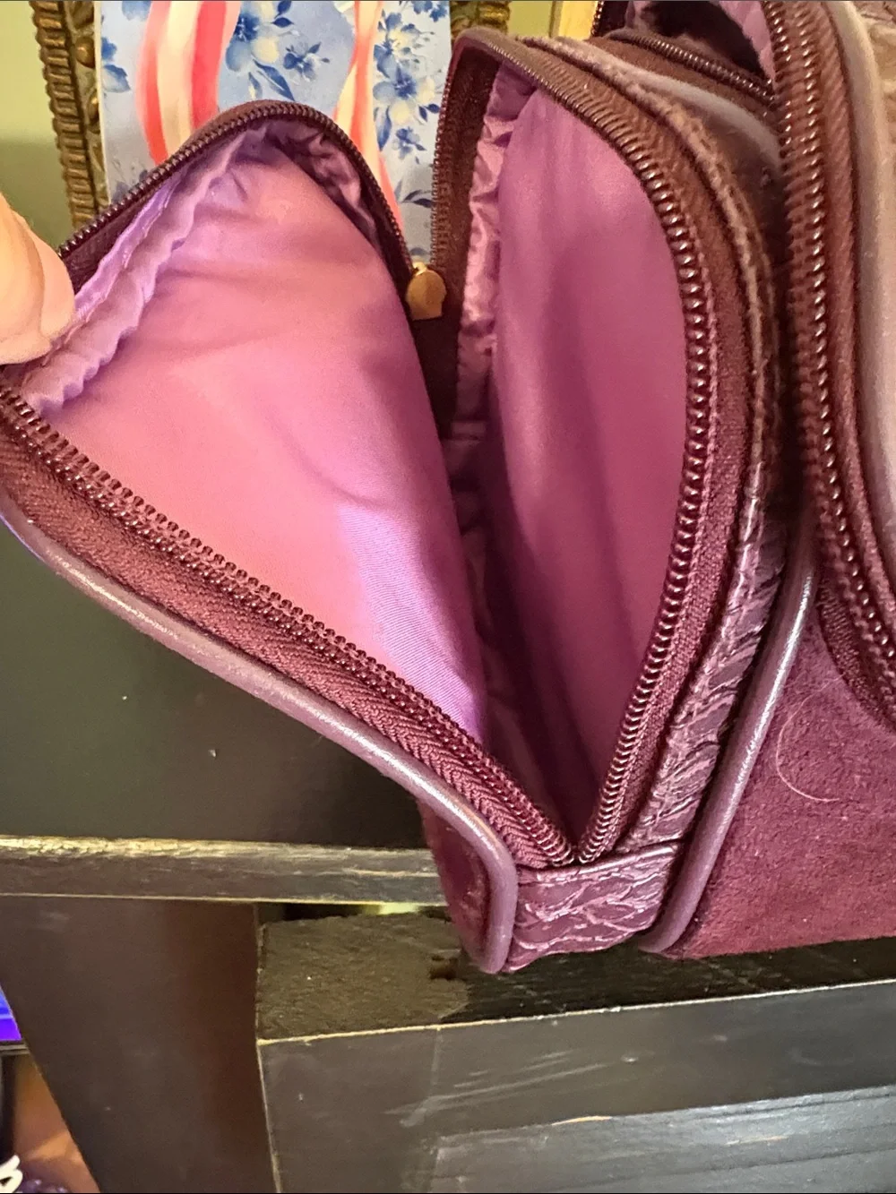 10 MYSTERY Items Including Cosmetic Travel Case with Hook & side pockets